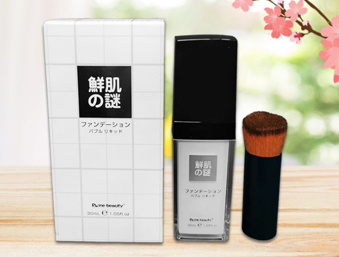 鮮肌之謎 泡泡水粉底液廠家供應(yīng)，廣州富寶日用化工客服拿批發(fā)價